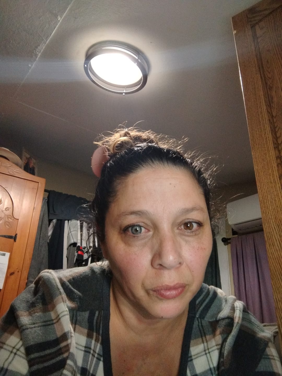 Customer photo review of Amazonia Icy Volcano Gray Prescription Colored Contact Lenses