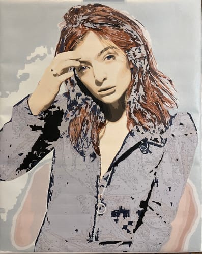 Customer photo review of Custom Portrait Paint By Numbers