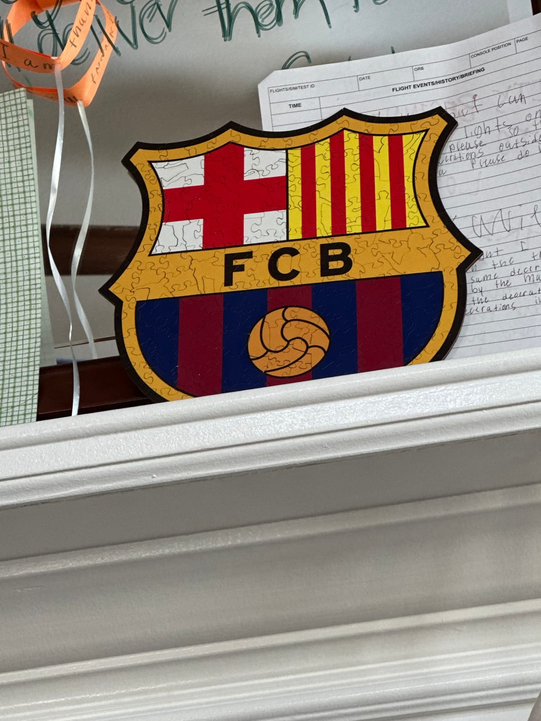 Customer photo review of FC Barcelona® Logo - Wooden Puzzle