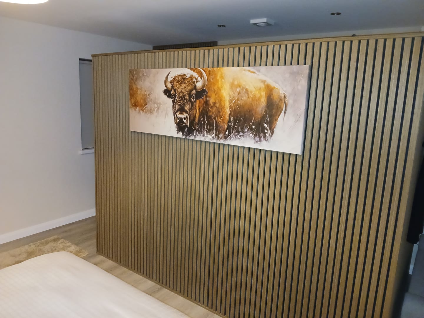 Customer photo review of American Buffalo Long Horizontal Framed Canvas Wall Art