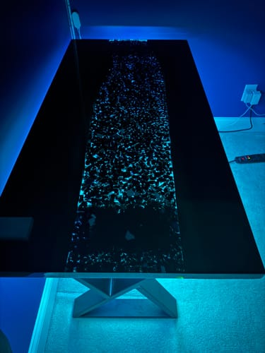 Customer photo review of 48x24x2" Silicone Mold For Epoxy Resin - Small Table Form