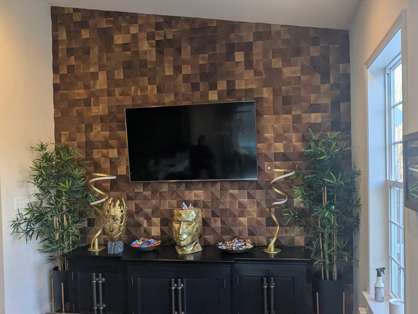 Customer photo review of 3D Diamond Natural Walnut