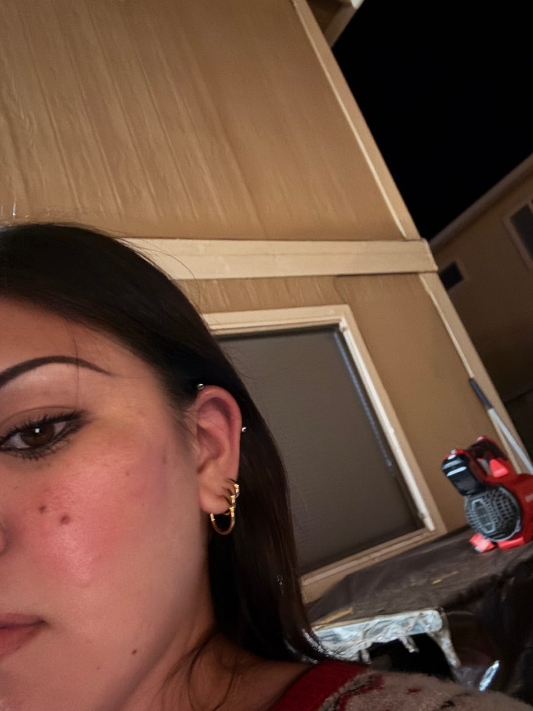 Customer photo review of Triple Hoops Earring Bundle