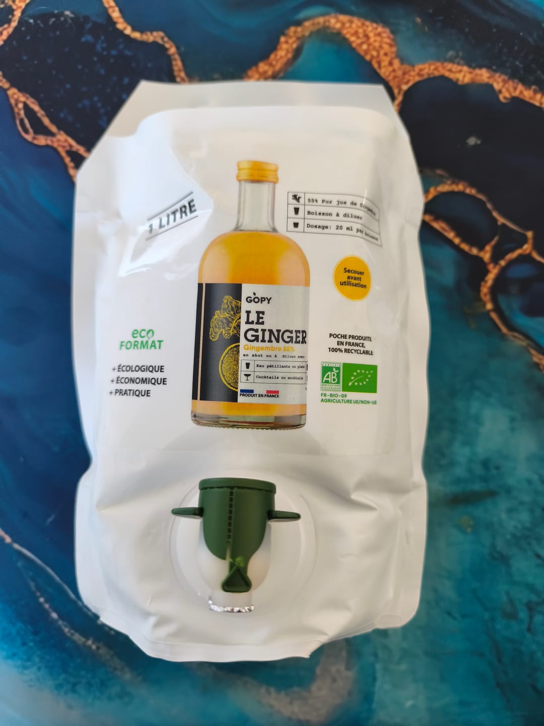 Customer photo review of Le Ginger Classique Pouch 1 litre