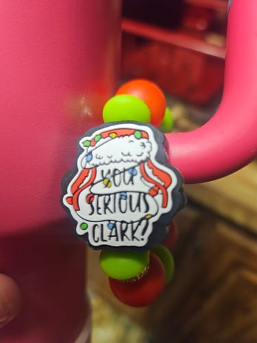 Customer photo review of Christmas Vacation Charm - Tumbler Handle Charm