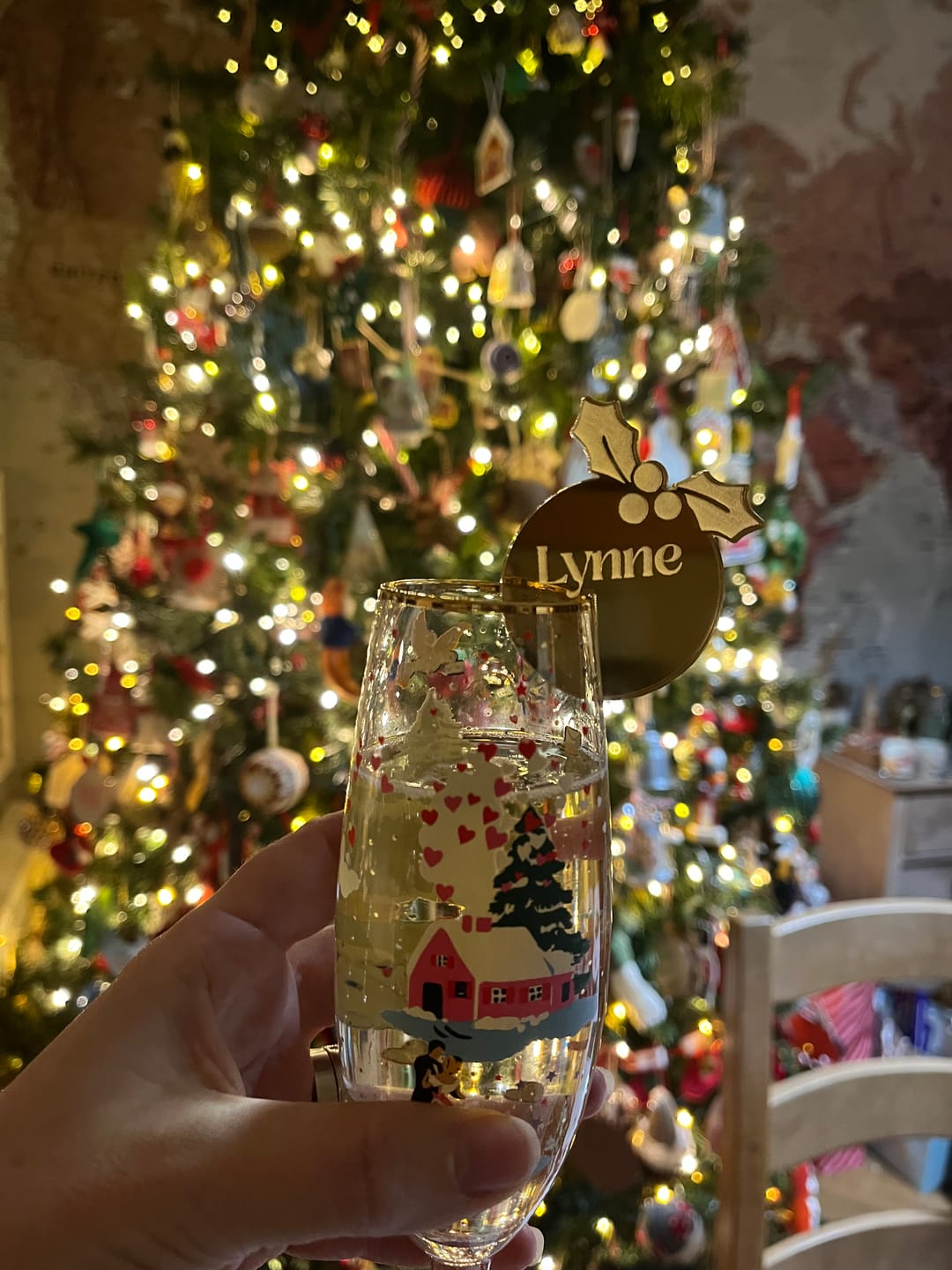 Customer photo review of Personalised Christmas Drink Charms