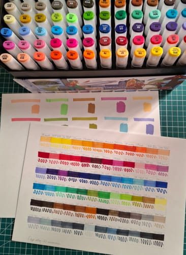 Customer photo review of Filgo Alloy - Set 72 Marcadores al Alcohol Tonos Surtidos