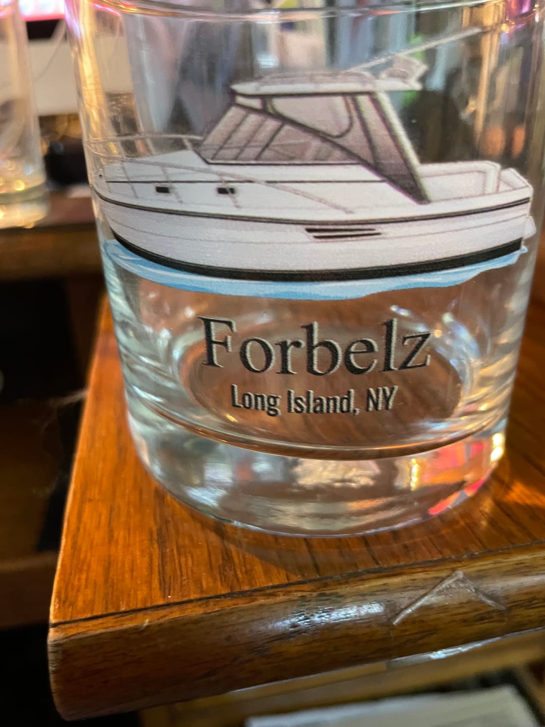 Customer photo review of Custom Bar Glass