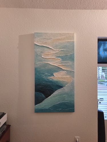 Customer review photo for Plaster Art Texure Painting #SG546