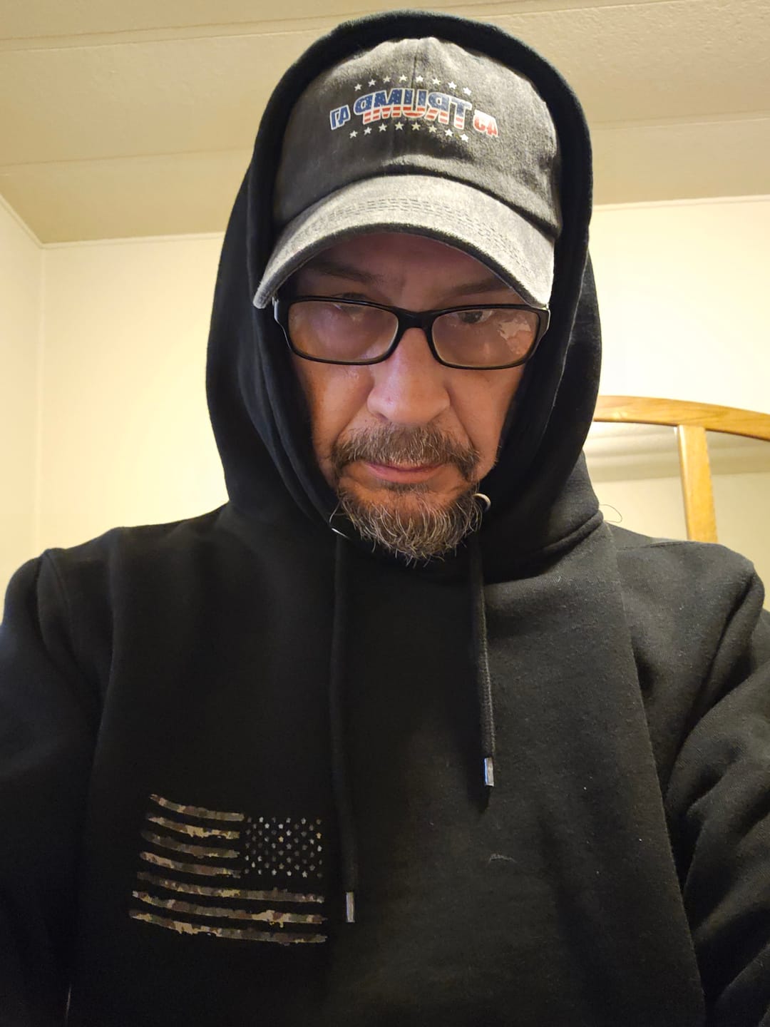 Customer photo review of Camouflage Flag Hoodie