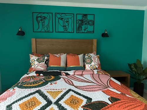 Customer photo review of Picasso Faces Metal Wall Art (Set of 3)