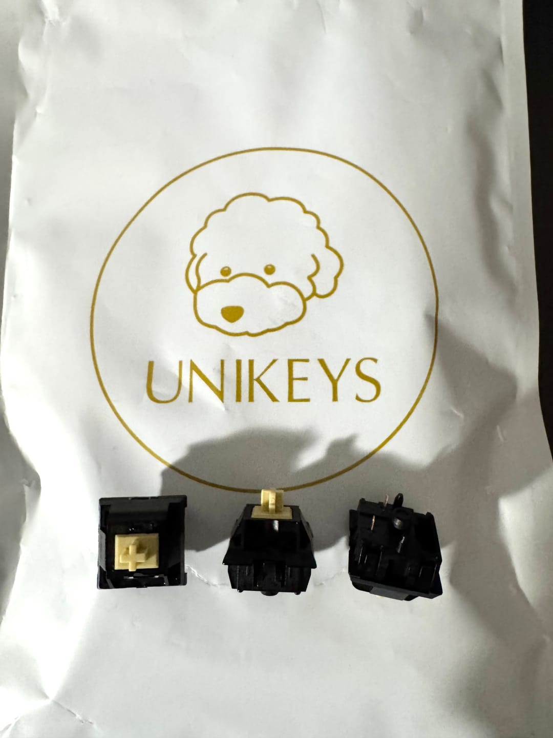 Customer photo review of KEYGEEK Y3 LINEAR SWITCH FACTORY LUBED (10PCS)