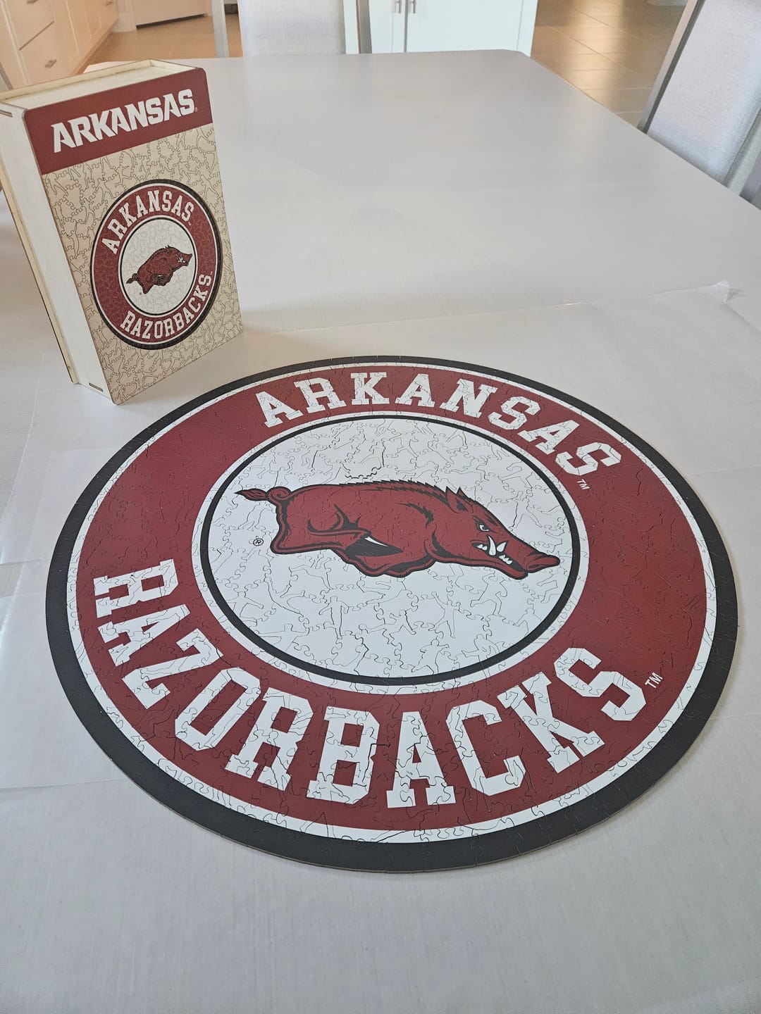 Customer photo review of University of Arkansas - Wooden Puzzle