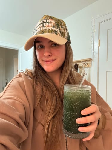 Customer photo review of Hat: What's the best that can happen