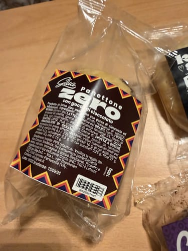 Customer photo review of Panettoncino Zero con gocce di cioccolato