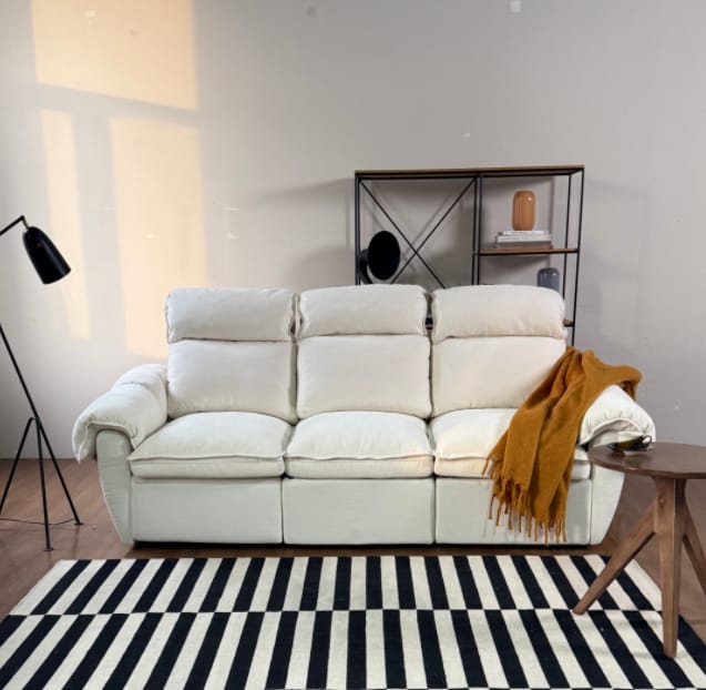 Customer photo review of CloudCubo 3-Seat Modular Sectional Sofa with Power Recliner