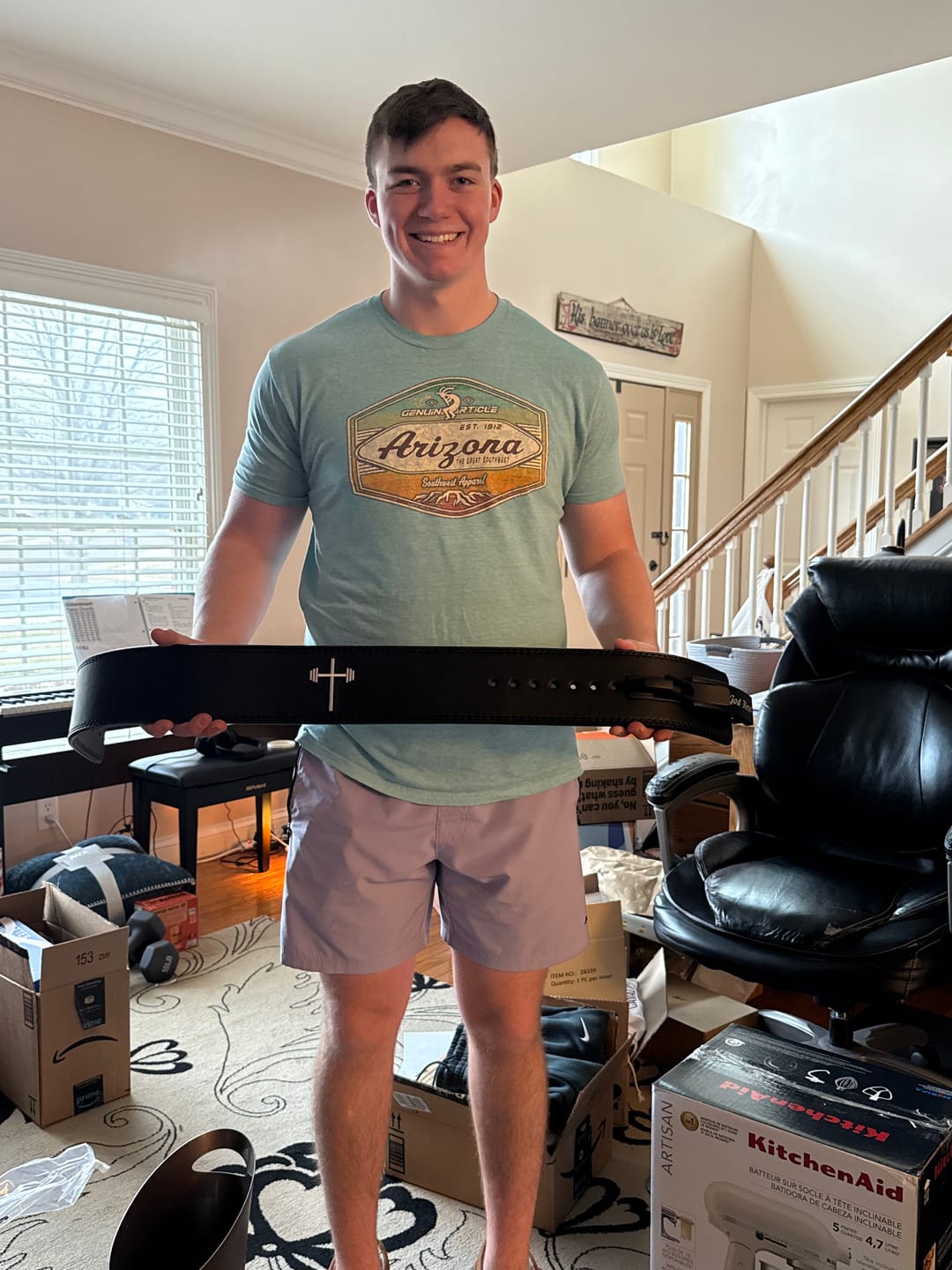Customer photo review of 10MM Premium Lever Belt