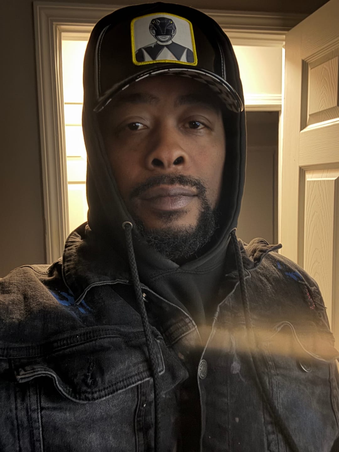 Customer photo review of OVERLORD X Power Rangers: Black Ranger Trucker Cap