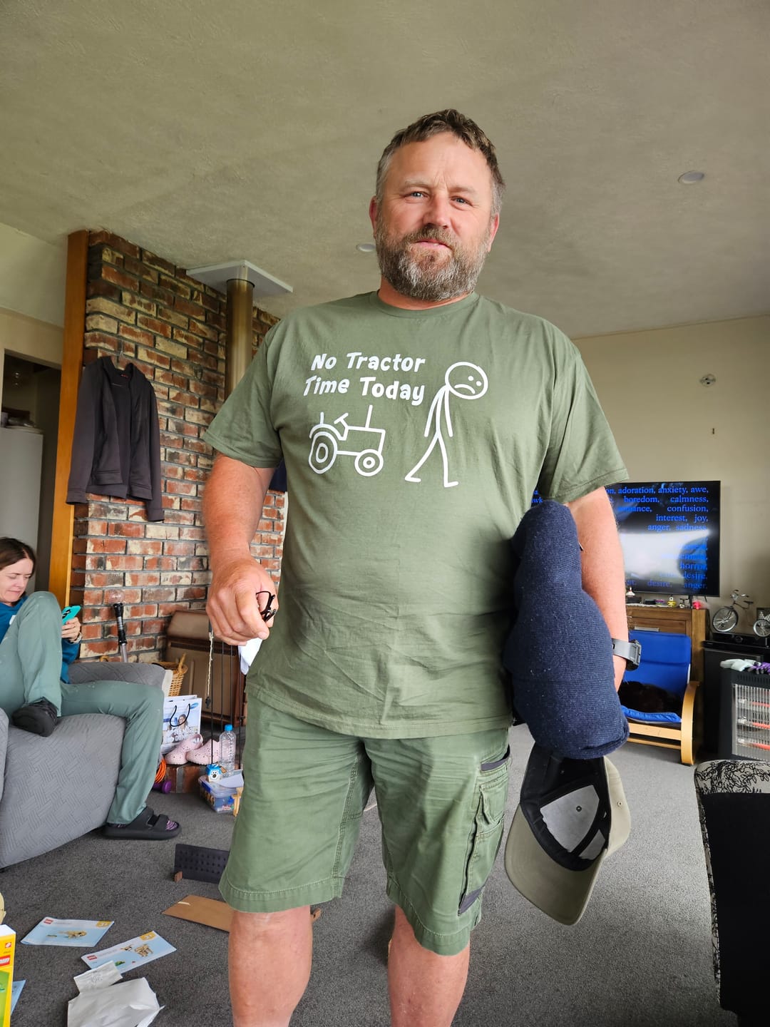 Customer photo review of On the Farm Highland Cow T-shirt (Youth)