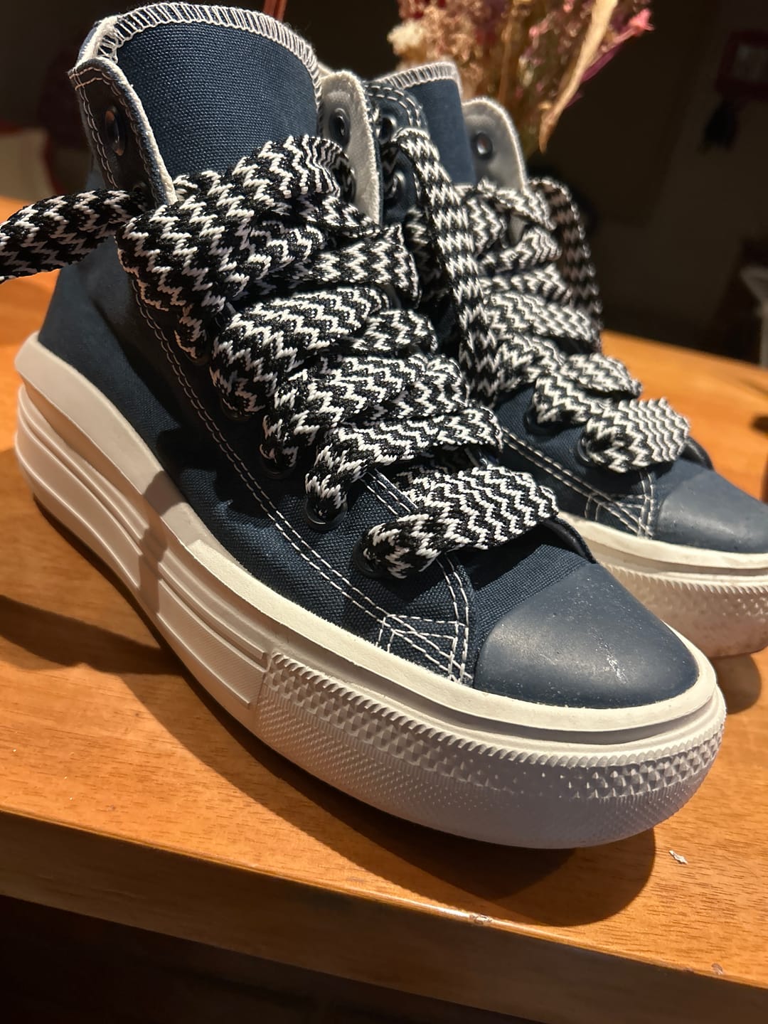 Customer photo review of Zapatillas Converse Chuck Taylor Move Hi Platform Azul Blanco