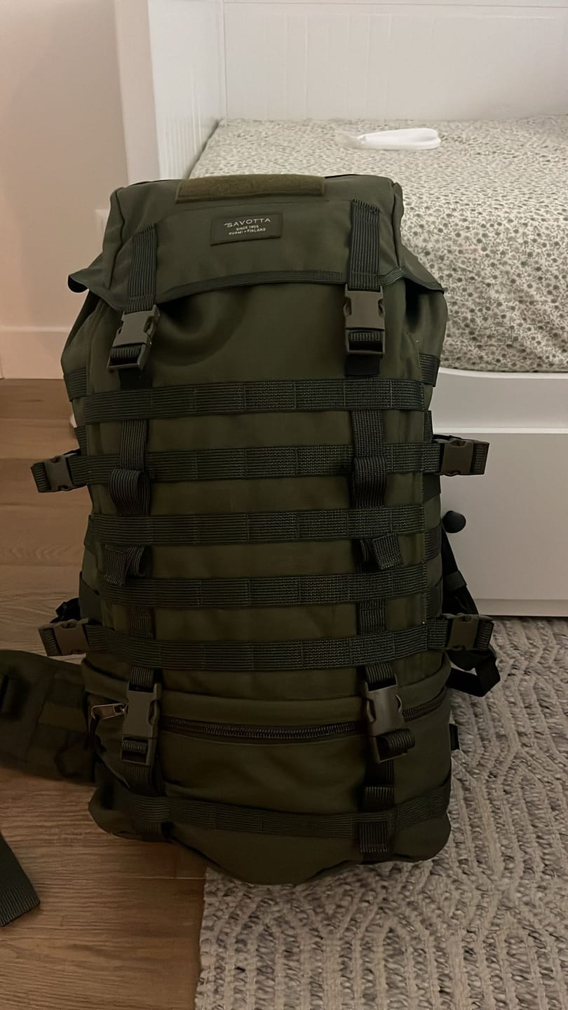 Customer photo review of Jääkäri L backpack