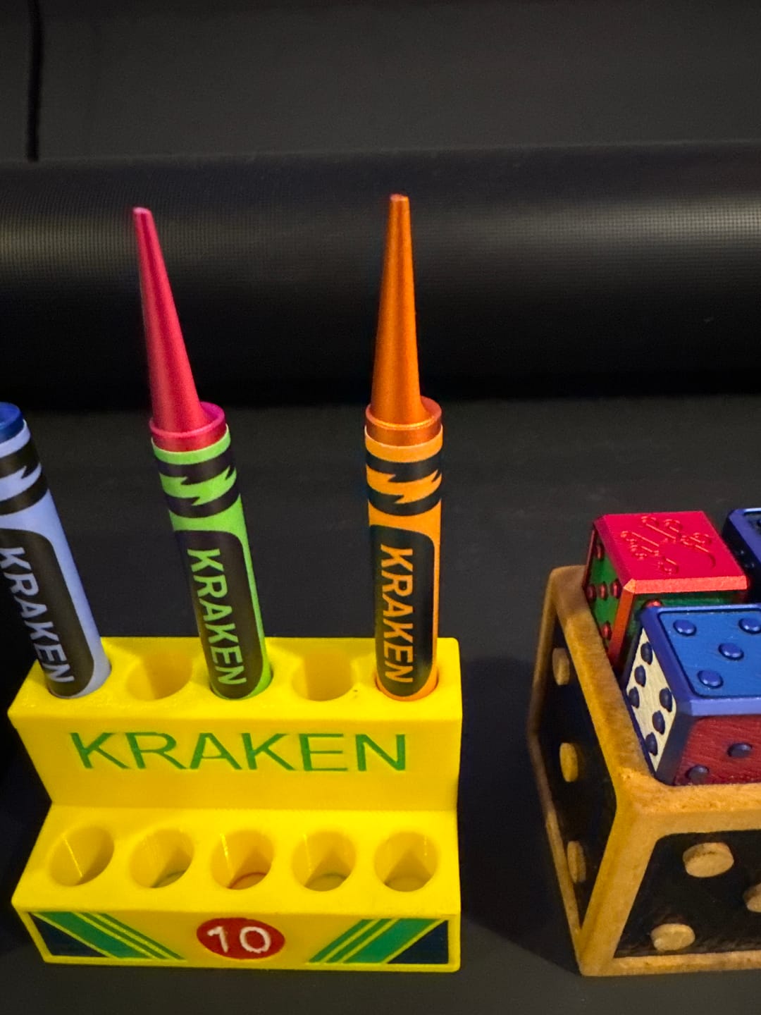 Customer photo review of Orange Outlaw - Orange Crayon Divot Tool