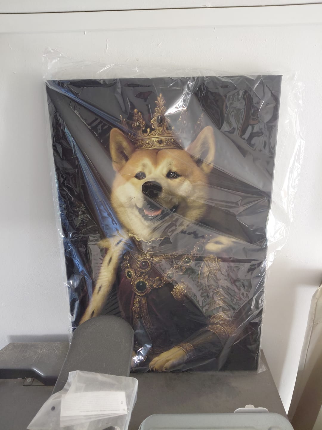 Customer photo review of Toile personnalisée - Portrait royal