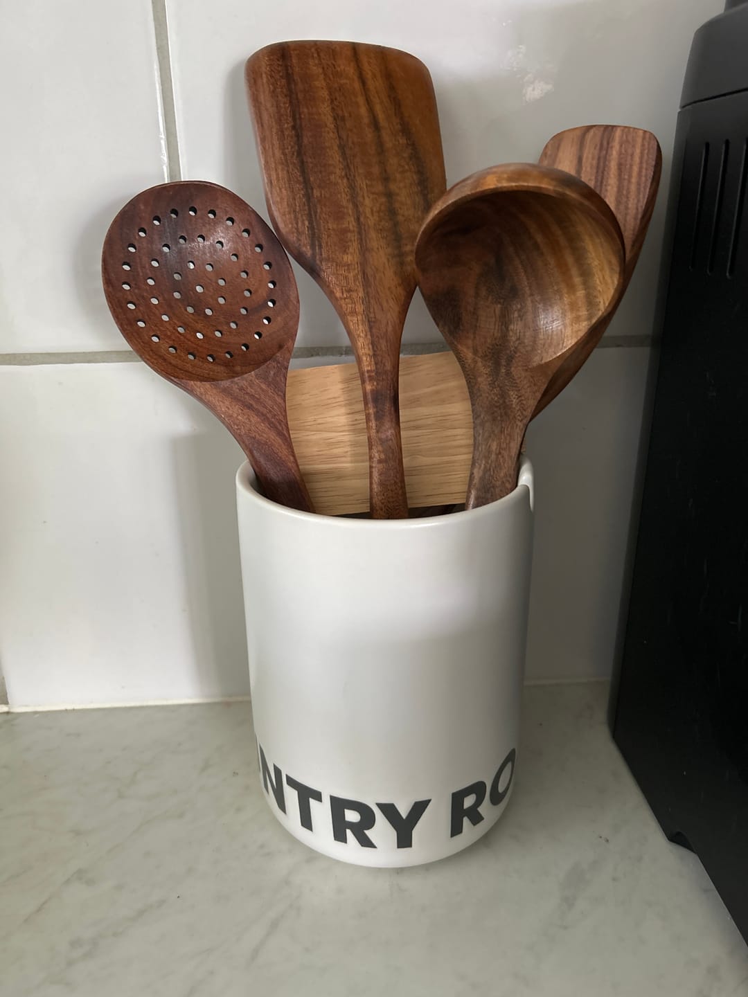 Customer photo review of Wooden Teak Utensils Set - 50% OFF SALE