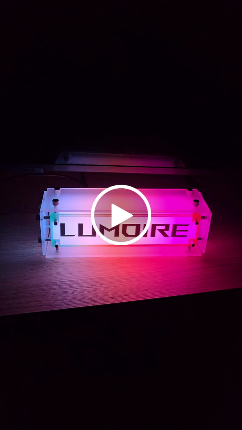 Customer video review of DIY Desk Glow Box