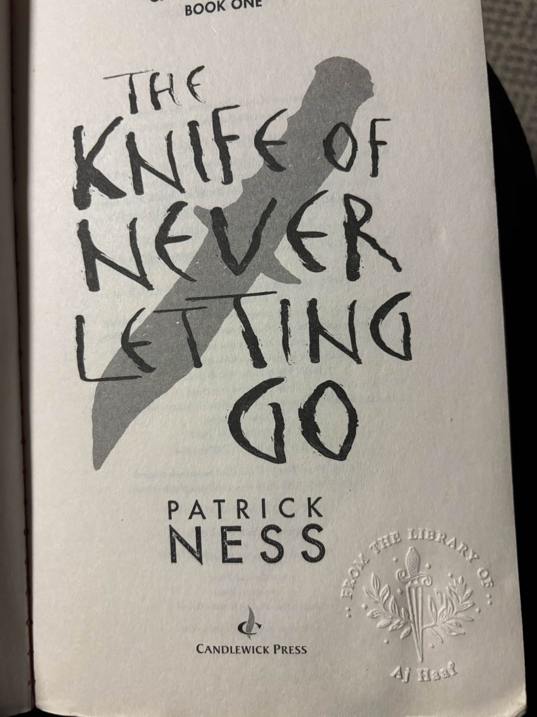 Customer photo review of Custom Book Embosser