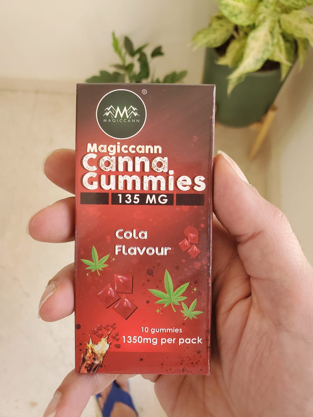 Customer photo review of Magiccann Canna Gummies - Cannabis infused gummies 135MG Extra Strong -Cola Flavor