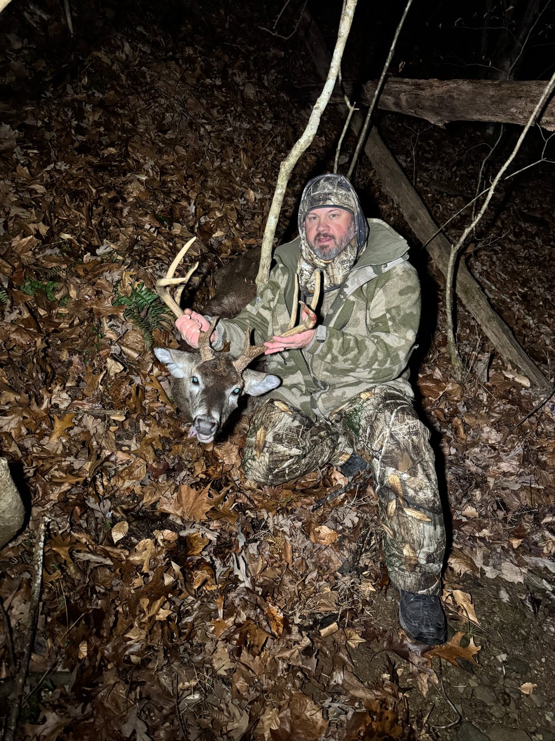 Customer photo review of VisMax See Through Blind | 270° Pop Up 3-4 Man Deer Blind | Portable Ground Blind Hunting for Sale with Hunters Comfort Design