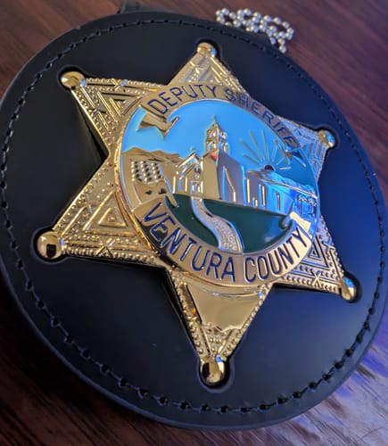 Customer photo review of VCSO Ventura County Deputy Sheriff Star Badge Museum Quality