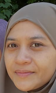 Customer's face showing a radiant glow after using the Brightening Face Crème.