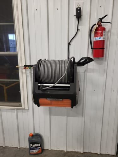 Customer photo review of Grandfalls Retractable Pressure Washer Pro