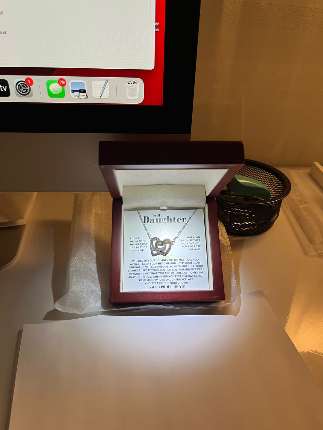 Customer photo review of To My Daughter - Beautiful Gift Set - SS176D