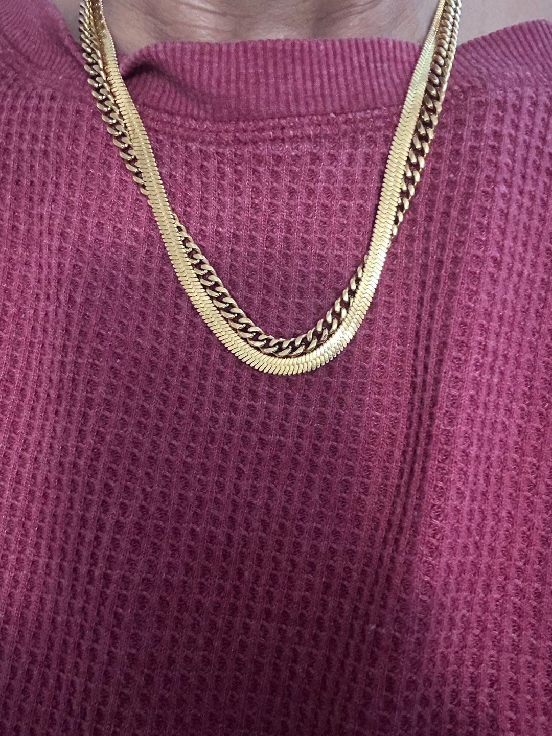 Customer photo review of Herringbone Chain - 5mm