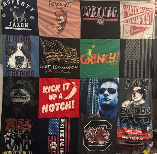 Customer photo review of Classic T-Shirt Blanket