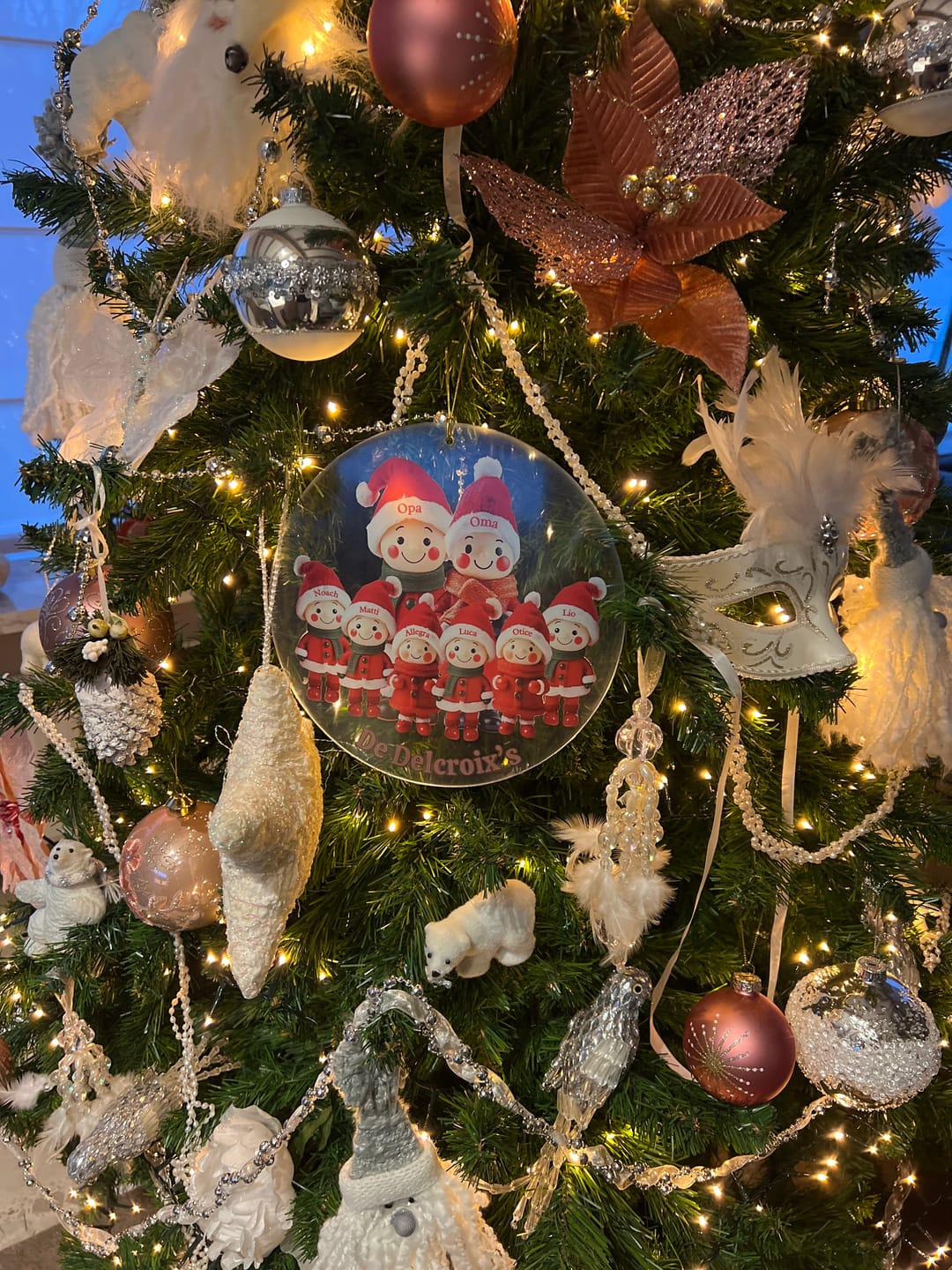 Customer photo review of Familienmitglieder mit 1-9 Personen - Personalisierter Baumschmuck