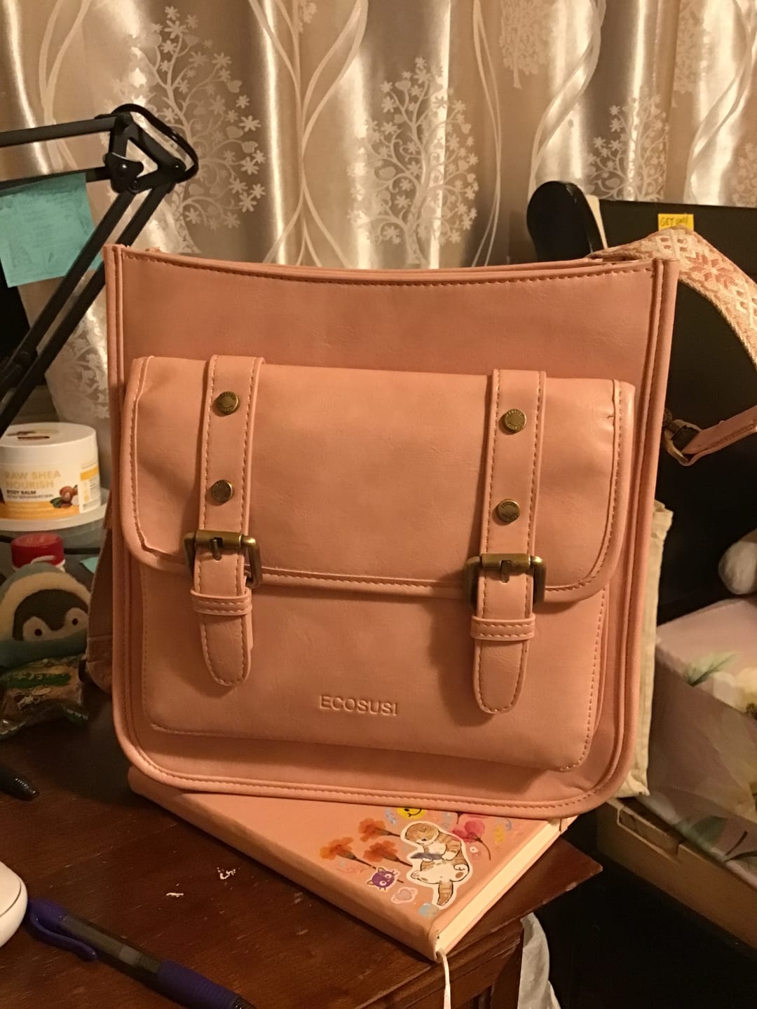 Customer photo review of Sophie Vegan Leather Everyday Crossbody Bag