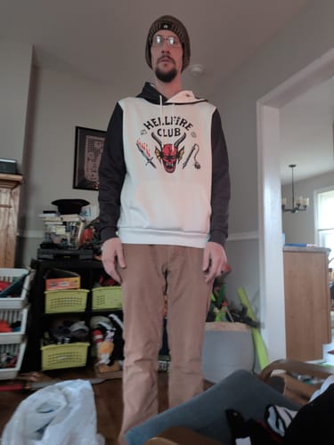 Customer photo review of Unisex Hellfire Club Print Cosplay Shirt