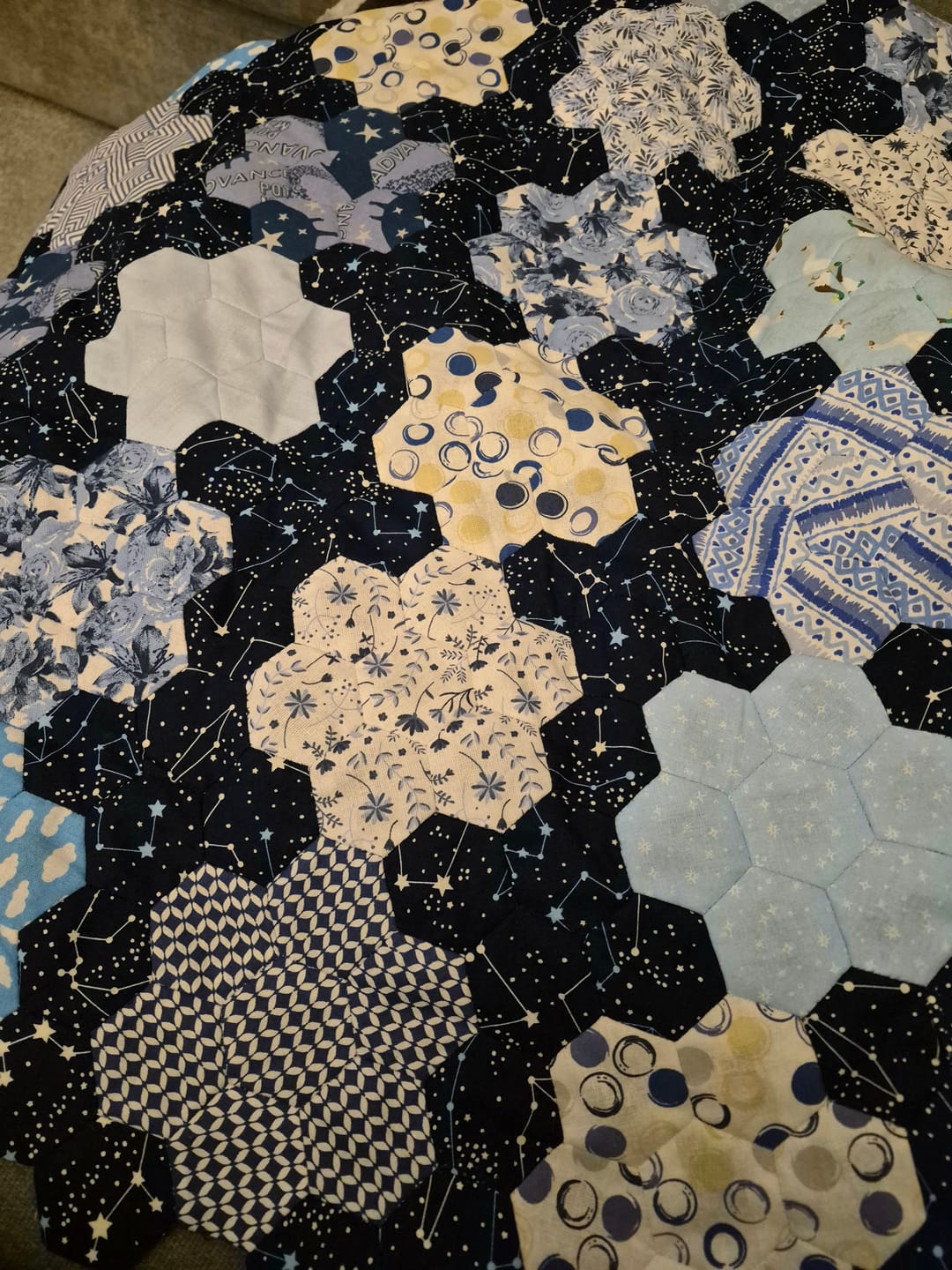 Customer photo review of Stars Constellation Rose & Hubble Cotton Poplin Fabric