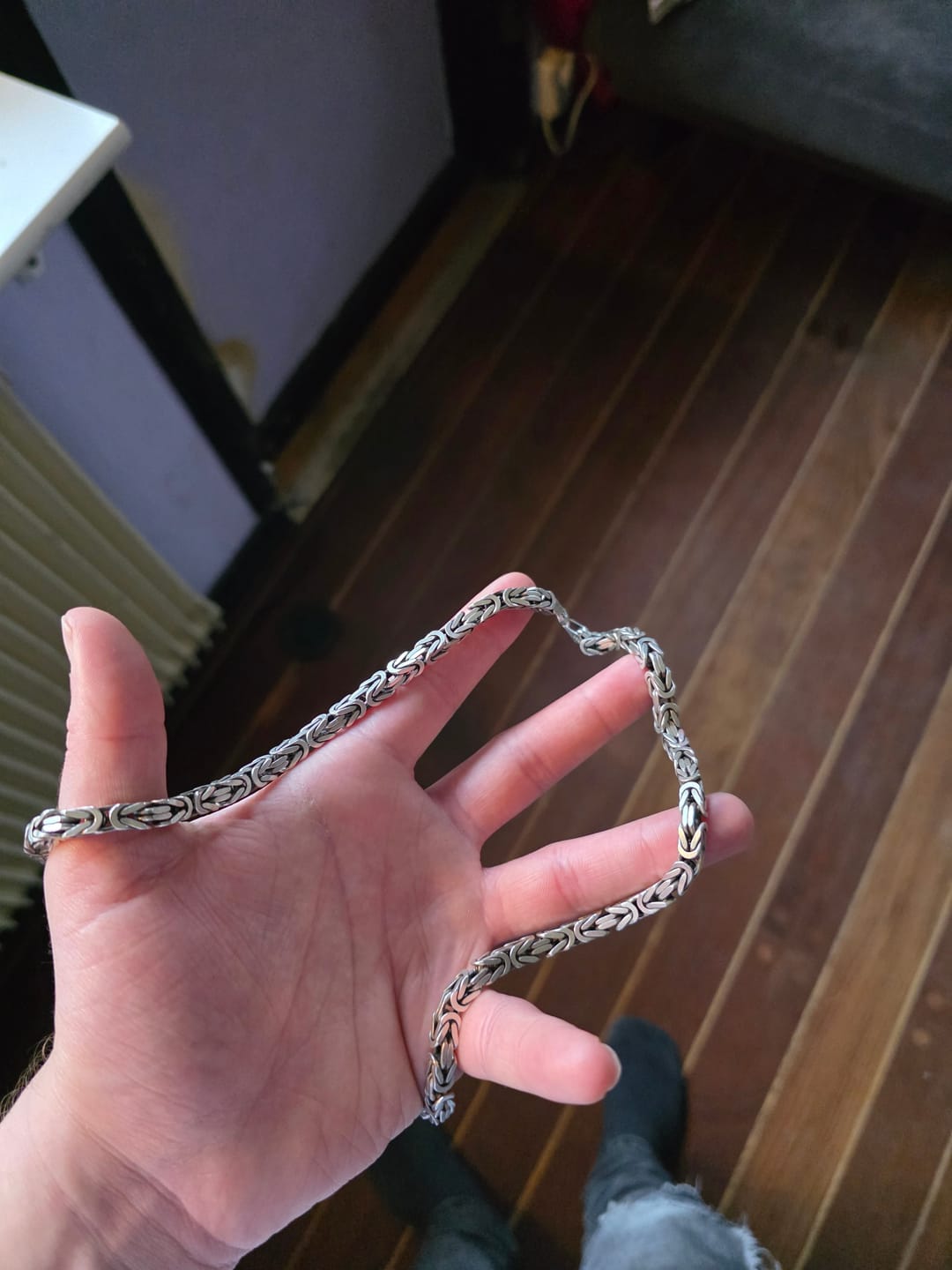 Customer photo review of Kejsarlänk Halsband 6mm - 925 Silver