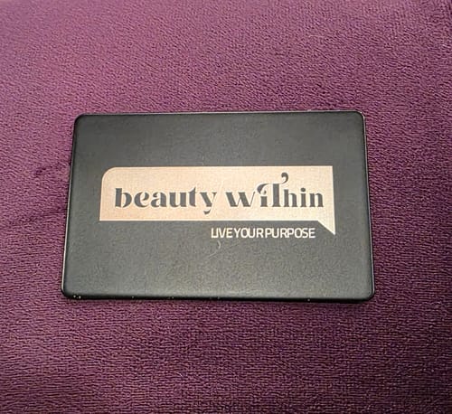 Customer photo review of Custom Metal Digital Business Card (Laser Engraved)
