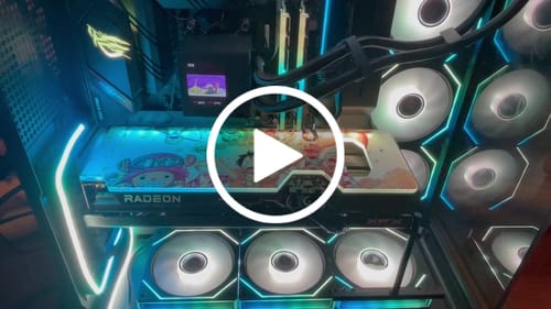 Customer video review of Custom Design RGB GPU Backplate