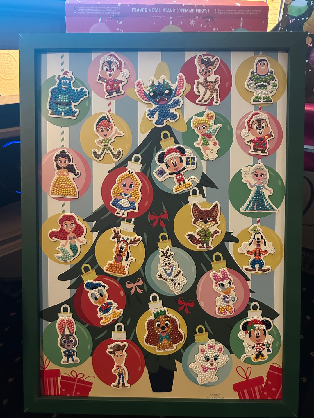 Customer photo review of Disney Crystal Art Advent Calendar