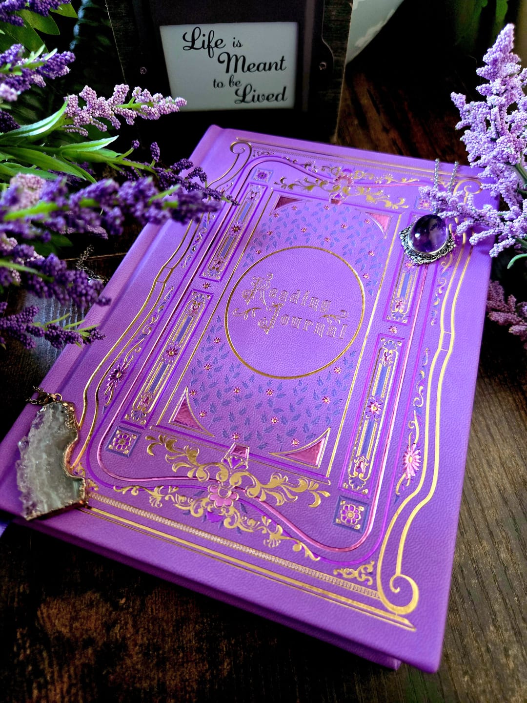 Customer photo review of Reading Journal - Wisteria