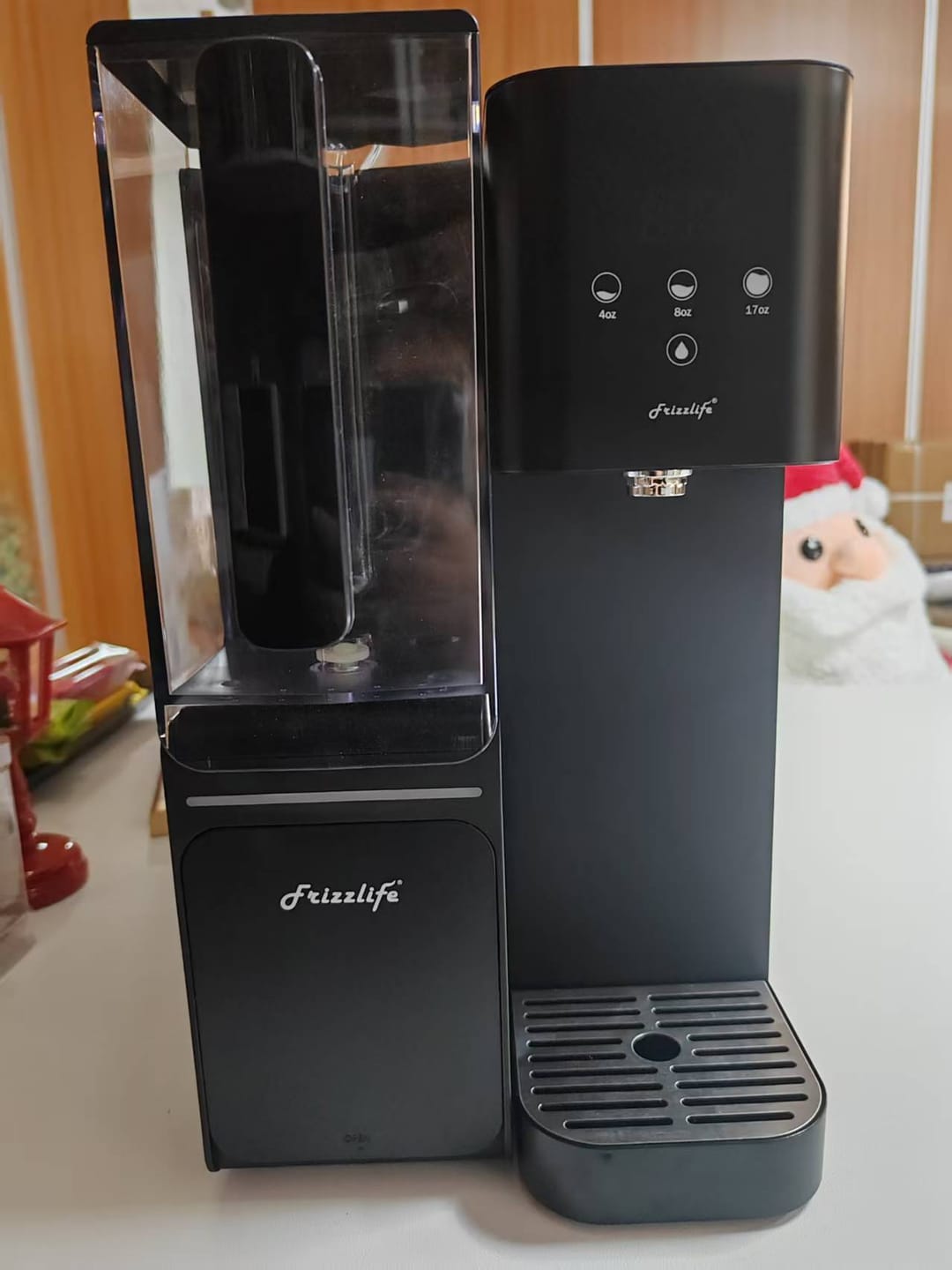 Customer photo review of Frizzlife WB99 Countertop RO System, Alkaline Water Filter with Pitcher, NSF/ANSI 58 Certified, No Installation