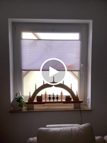 Customer video review of Plissee mit Motiv