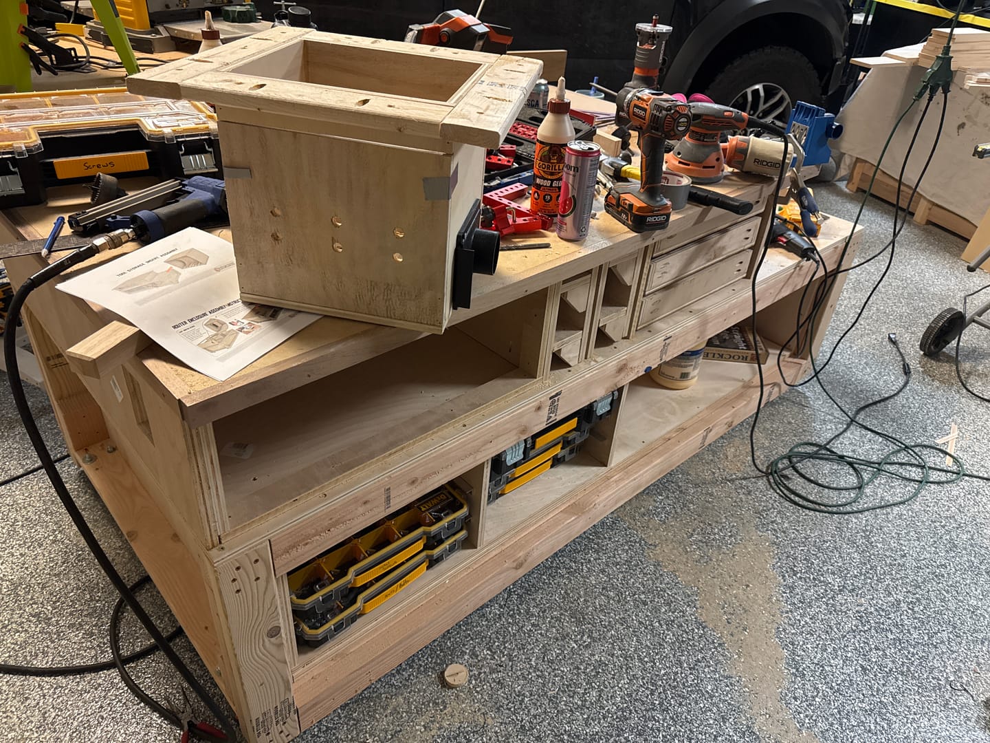 Customer photo review of The Mega Table Saw Workbench - Digital Download
